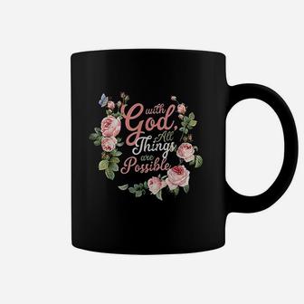 With God All Things Are Possible Prayer Coffee Mug | Crazezy UK