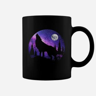 Wolf Under The Full Moon Coffee Mug | Crazezy CA