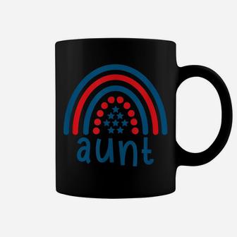 Women Aunt With Boho Rainbow 4Th July Design Funny Gift Coffee Mug | Crazezy DE