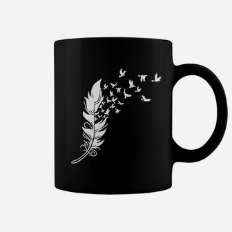 Women Feather Birds Coffee Mug | Crazezy
