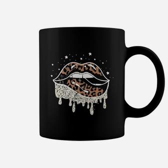Women Lips Leopard Print Coffee Mug | Crazezy UK
