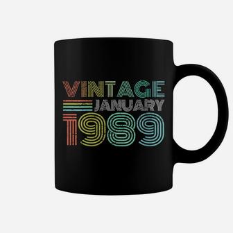 Womens 30Th Birthday Gift Vintage January 1989 Thirty Years Old Coffee Mug | Crazezy CA