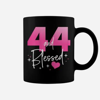 Womens 44 And Blessed Chapter 44 Year Old Gifts 44Th Birthday Gifts Coffee Mug | Crazezy