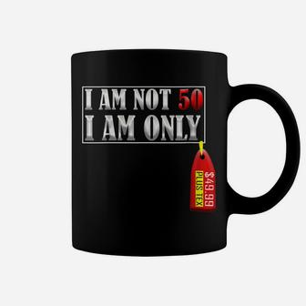 Womens 50Th Birthday Shirt I Am Not 50 Price Tag Plus Tax Coffee Mug | Crazezy