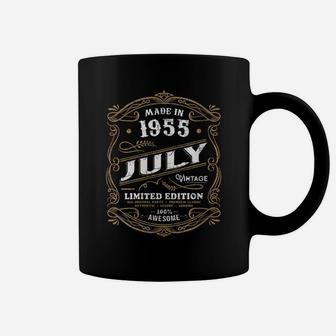 Womens 66 Years Old 66Th Birthday July Made 1955 Vintage Coffee Mug | Crazezy