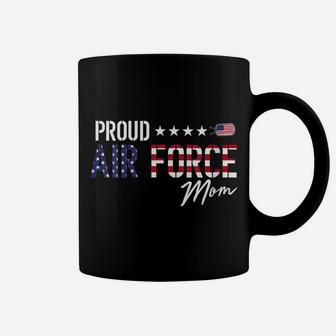 Womens American Flag Proud Air Force Mom Coffee Mug | Crazezy CA