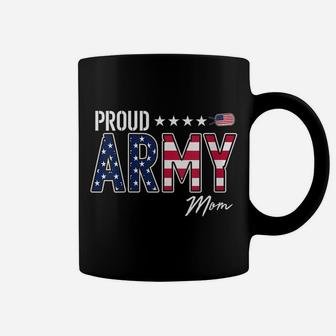 Womens American Flag Proud Army Mom Coffee Mug | Crazezy DE