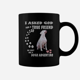 Womens Argentinian Mastiff Dog Mom Dad Costume, Cute Dogo Argentino Coffee Mug | Crazezy UK