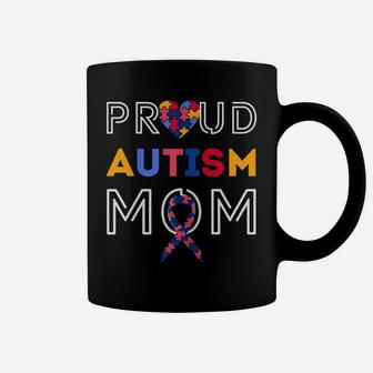 Womens Autism Awareness Family Matching Apparel Proud Mom Coffee Mug | Crazezy