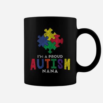 Womens Autism Awareness Proud Nana Autistic Kids Awareness Mom Gift Coffee Mug | Crazezy UK