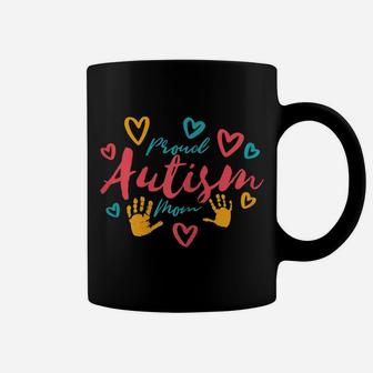 Womens Autism Mom Proud Autistic Pride Awareness Day Month Asperger Coffee Mug | Crazezy DE
