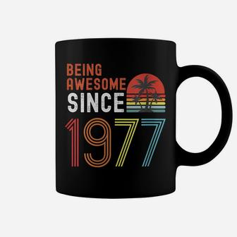 Womens Being Awesome Since 1977, Made In 1977 Vintage 44Th Birthday Coffee Mug | Crazezy