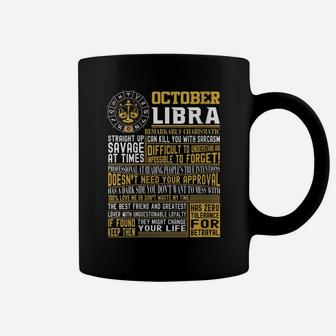 Womens Best Born In October Libra Zodiac Sign T Shirts Men, Women Coffee Mug | Crazezy UK