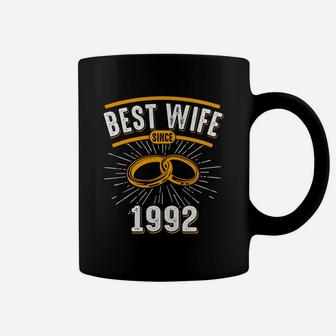 Womens Best Wife Since 1992 26th 26 Years Wedding Anniversary Coffee Mug - Thegiftio UK