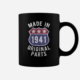 Womens Born In 1941 Vintage Made In 1941 Original Parts Birth Year Coffee Mug | Crazezy CA