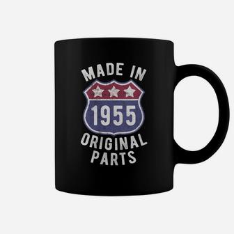 Womens Born In 1955 Vintage Made In 1955 Original Parts Birth Year Coffee Mug | Crazezy DE