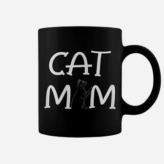 Womens Cat Mom Tee Gift Mother Cat Lovers Cat Mom Coffee Mug | Crazezy DE