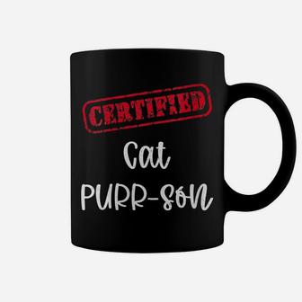 Womens Certified Cat Purr-Son Funny Cat Pun For The Cat Lover Coffee Mug | Crazezy UK