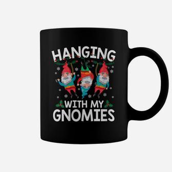 Womens Christmas Hanging With My Gnomies Funny Graphic Coffee Mug | Crazezy