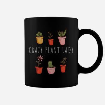 Womens Crazy Plant Lady - Plant Lover Garden Gardener Gardening Coffee Mug | Crazezy AU