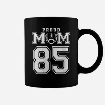 Womens Custom Proud Football Mom Number 85 Personalized For Women Coffee Mug | Crazezy UK