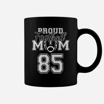 Womens Custom Proud Football Mom Number 85 Personalized Women Coffee Mug | Crazezy UK