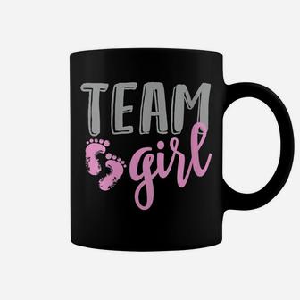Womens Cute Team Girl Gender Reveal Baby Shower Coffee Mug | Crazezy UK