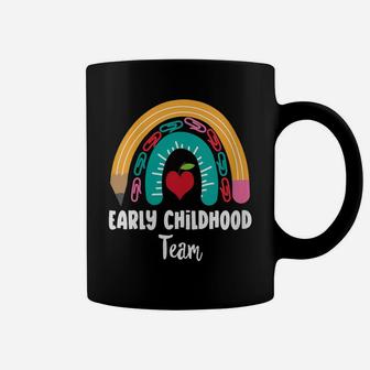 Womens Early Childhood Team, Funny Boho Rainbow For Teachers Coffee Mug | Crazezy DE