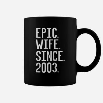 Womens Epic Wife Since 2003, 17Th Wedding Anniversary Gift For Her Coffee Mug | Crazezy