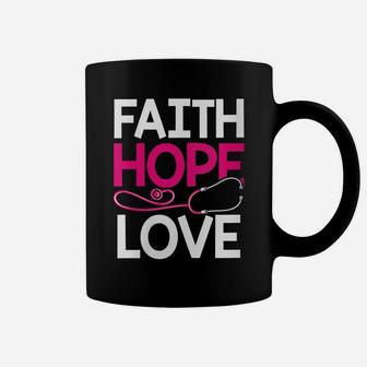 Womens Faith Hope Love Nursing Practitioner Nurse Superhero Gift Coffee Mug | Crazezy DE