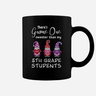 Womens Fifth Grade Teacher Valentine's Day Gnomes Coffee Mug | Crazezy DE