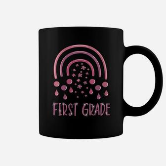 Womens First Grade Rainbow 1St Grade Rocks Team Hello Squad Teacher Coffee Mug | Crazezy DE