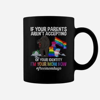 Womens Free Mom Hugs Proud Mama Bear Lgbt Gay Pride Lgbtq Parade Coffee Mug | Crazezy UK