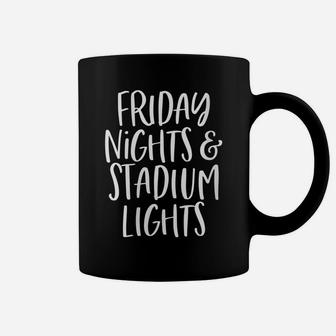 Womens Friday Nights Stadium Lights Game Day Football Proud Mom Coffee Mug | Crazezy UK