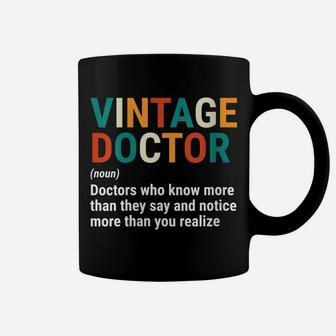 Womens Funny Vintage Doctor Definition Noun Medical Coffee Mug | Crazezy DE
