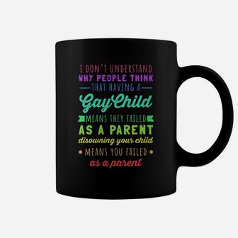 Womens Gay Pride - Proud Parent Mom Dad Parenting Quote Coffee Mug | Crazezy CA