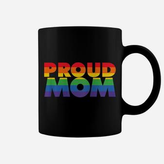 Womens Gay Pride Shirt Proud Mom Lgbt Parent T-Shirt Father's Day Raglan Baseball Tee Coffee Mug | Crazezy