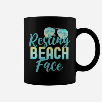 Womens Girls Trip Girls Weekend Friends Funny Resting Beach Face Coffee Mug | Crazezy AU