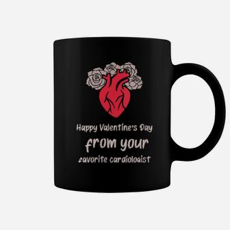 Womens Happy Valentine's Day From Your Favorite Cardiologist Coffee Mug - Monsterry DE