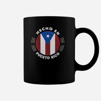 Womens Hecho En Puerto Rico Vintage Shirt Made In Puerto Rico Flag Coffee Mug | Crazezy UK