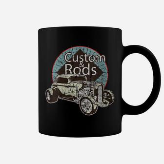 Womens Hot Rod Classic American Made Racing Car Vintage Retro Coffee Mug | Crazezy CA
