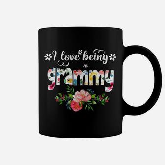 Womens I Love Being Called Grammy Flower Coffee Mug | Crazezy AU