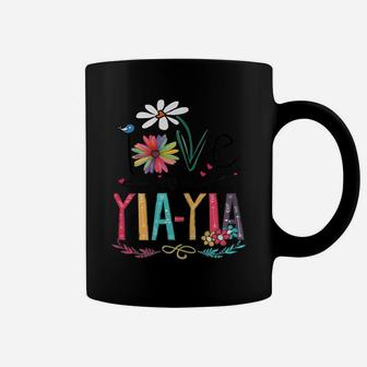 Womens I Love Being Called Yia Yia Sunflower Mothers Day Gift Coffee Mug | Crazezy