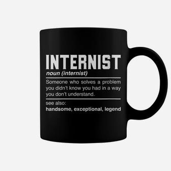 Womens Internist Definition Design - Funny Internist Noun Coffee Mug | Crazezy UK