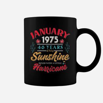 Womens January Girls 1975 Birthday Gift 46 Years Old Made In 1975 Coffee Mug | Crazezy