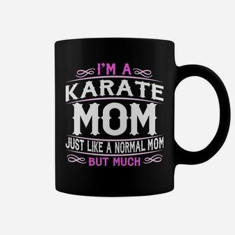 Womens Karate Mom, Cute Sporting Mom Gift Sweatshirt Coffee Mug | Crazezy DE