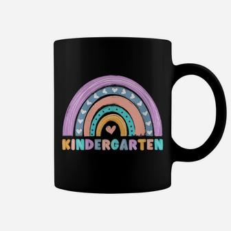 Womens Kindergarten Grade Boho Rainbow Funny Hello School Team Coffee Mug | Crazezy