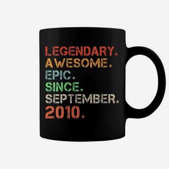 Womens Legendary Awesome Epic Since September 2010 Retro Birthday Coffee Mug | Crazezy