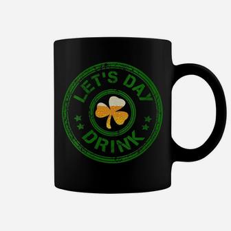 Womens Let's Day Drink St Patrick Day Funny Beer Drinking Coffee Mug | Crazezy