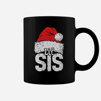 Womens Little Sister Santa Christmas Family Matching Pajamas Xmas Coffee Mug | Crazezy